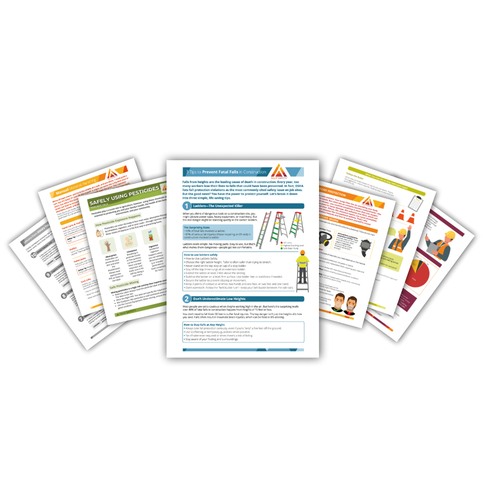 Ally Safety Printable Toolbox Talk Full Collection