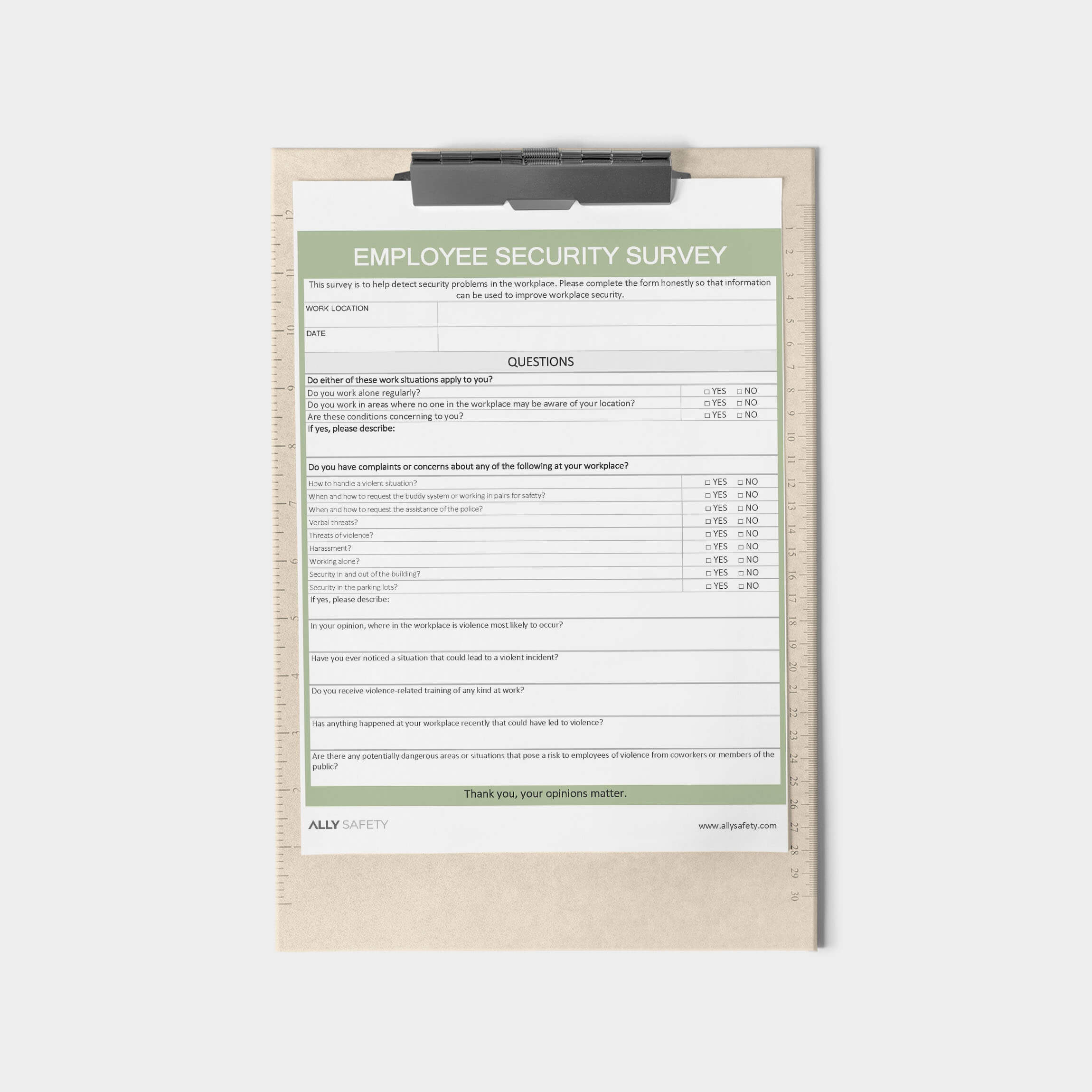California Workplace Violence Prevention Plan Template