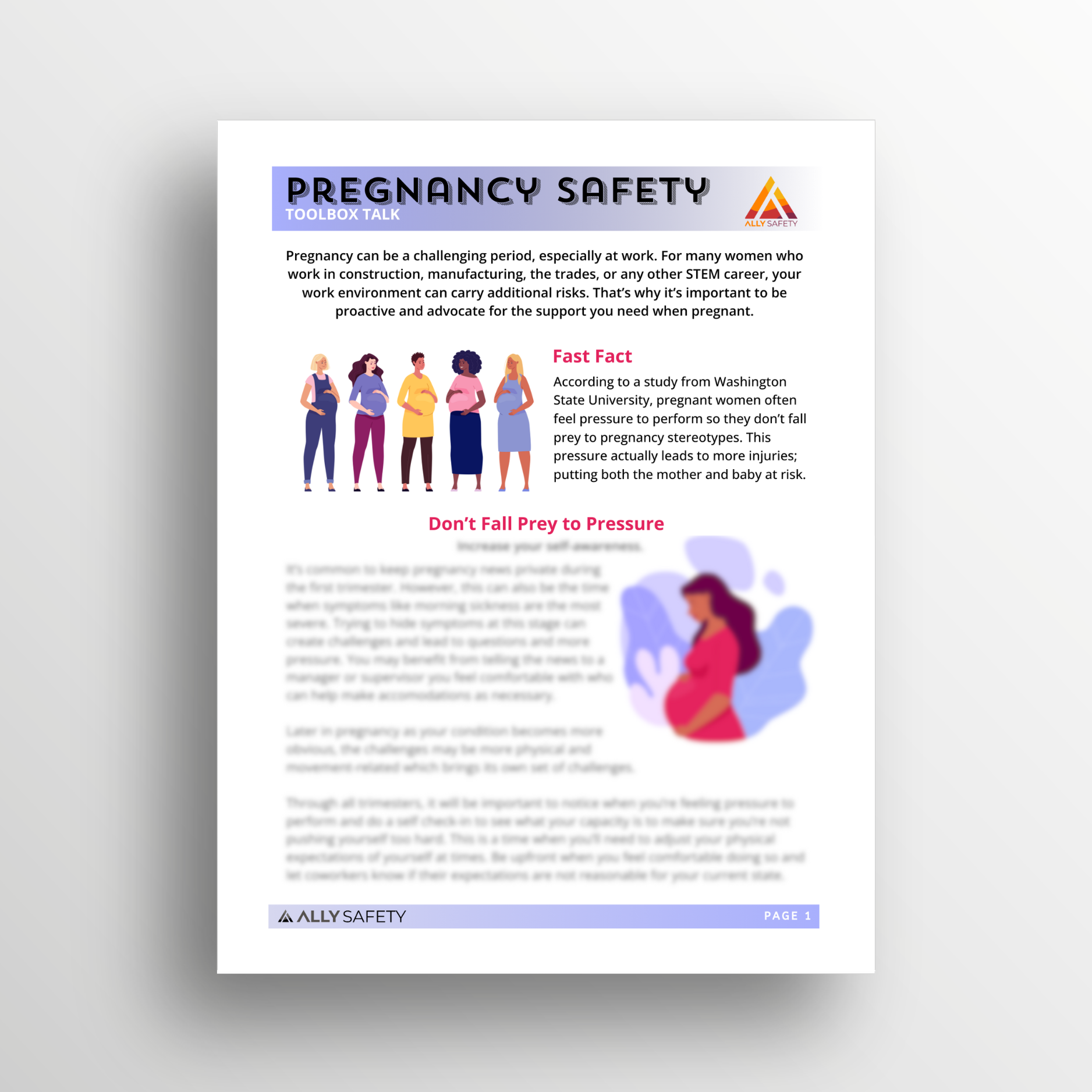 Pregnancy Safety Toolbox Talk