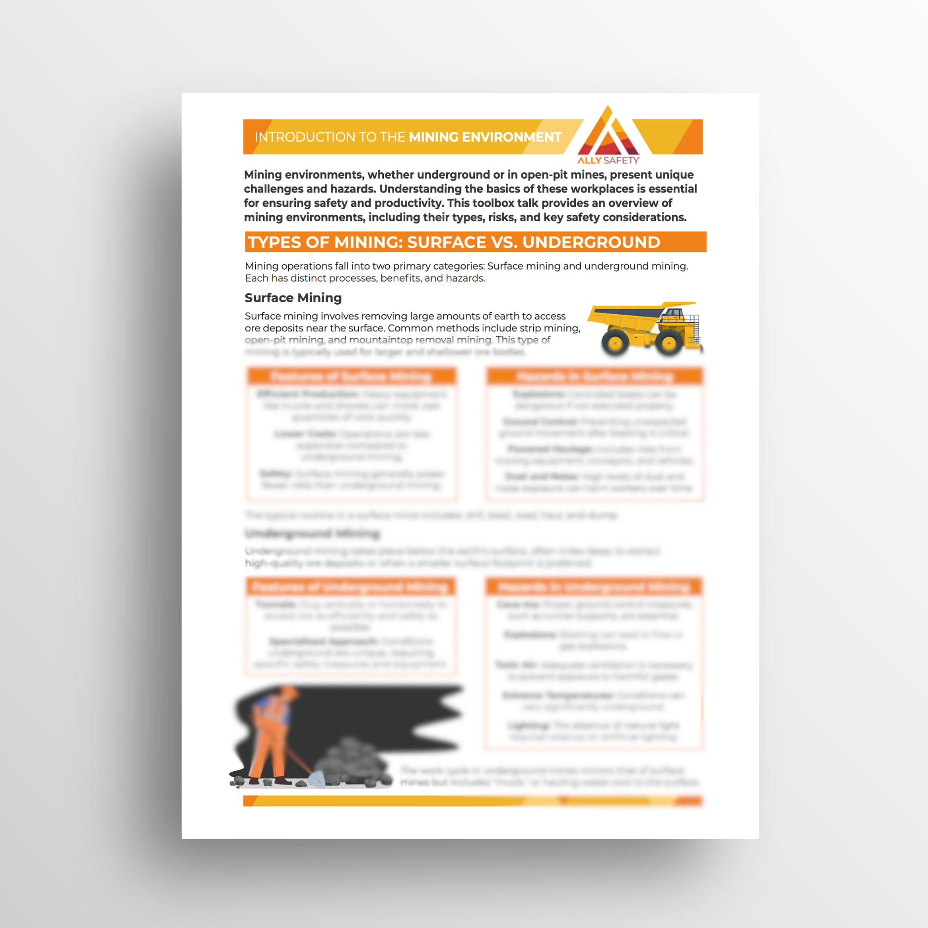 Introduction to the Mining Environment Toolbox Talk