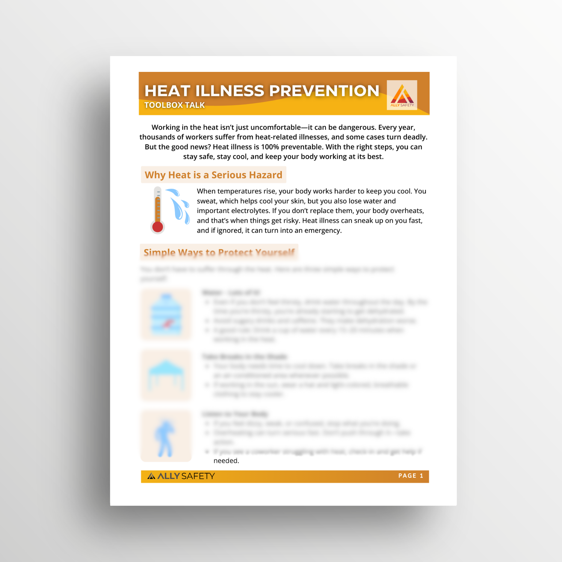 Heat Illness Prevention Toolbox Talk