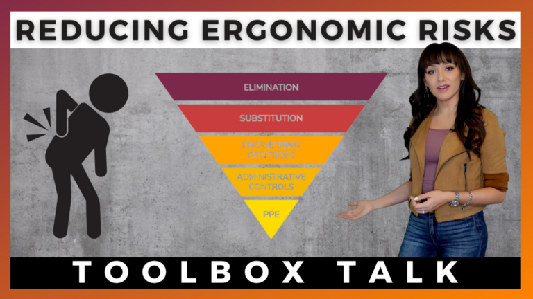 Reducing Ergonomic Risks Toolbox Talk