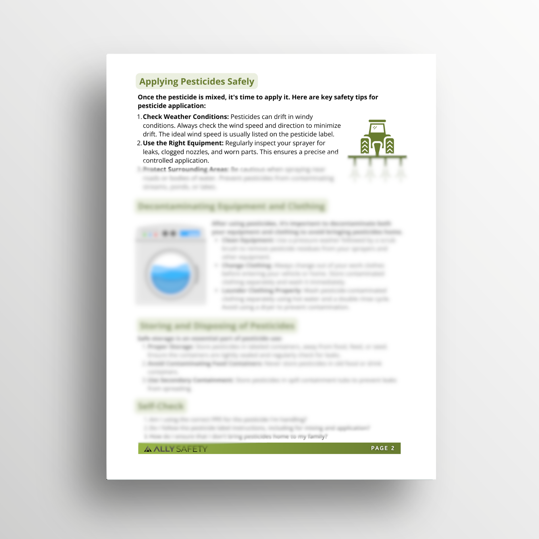 Safety Using Pesticides Toolbox Talk