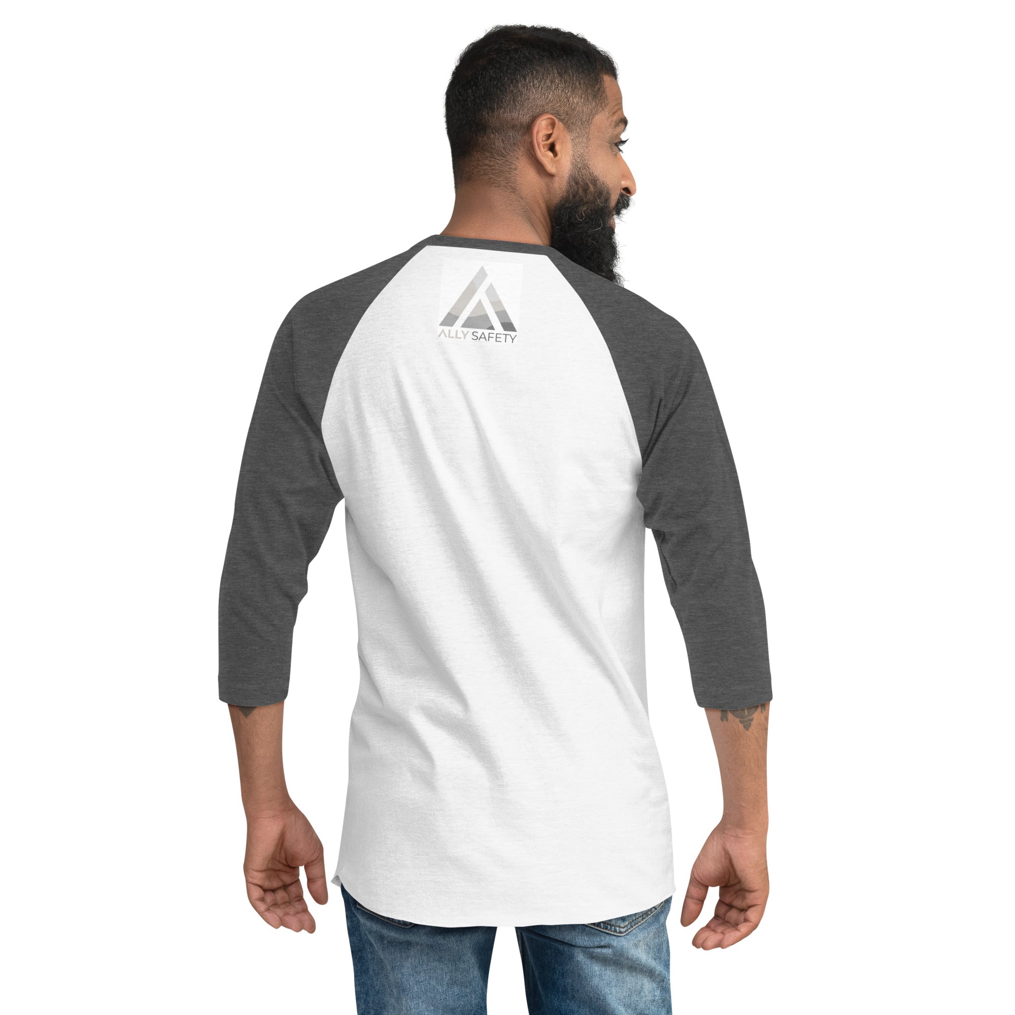Work Safely, Live Boldly© 3/4 sleeve raglan shirt