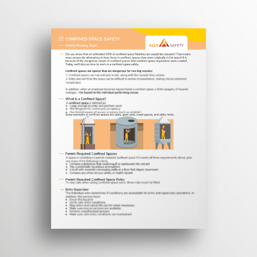 Confined Space Safety Toolbox Talk