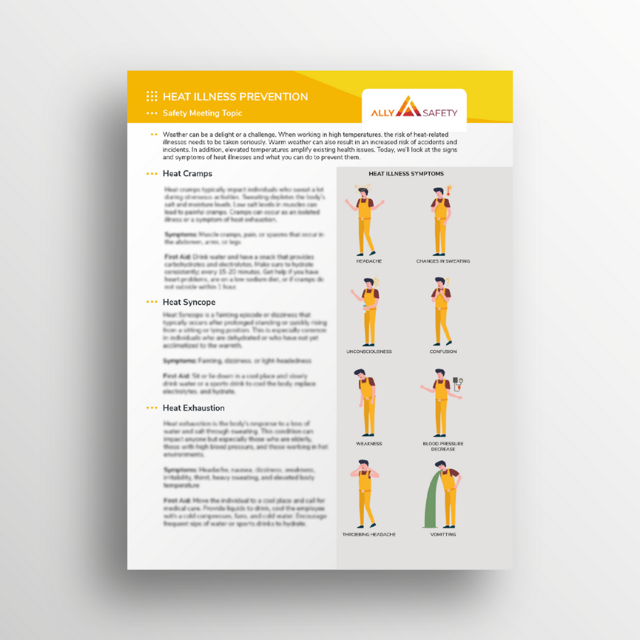 Heat Illness Prevention Toolbox Talk