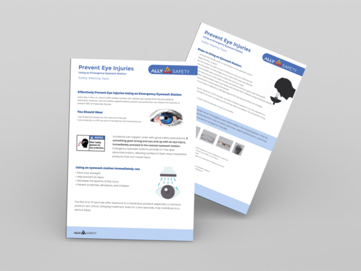 Eye Injury Prevention Toolbox Talk