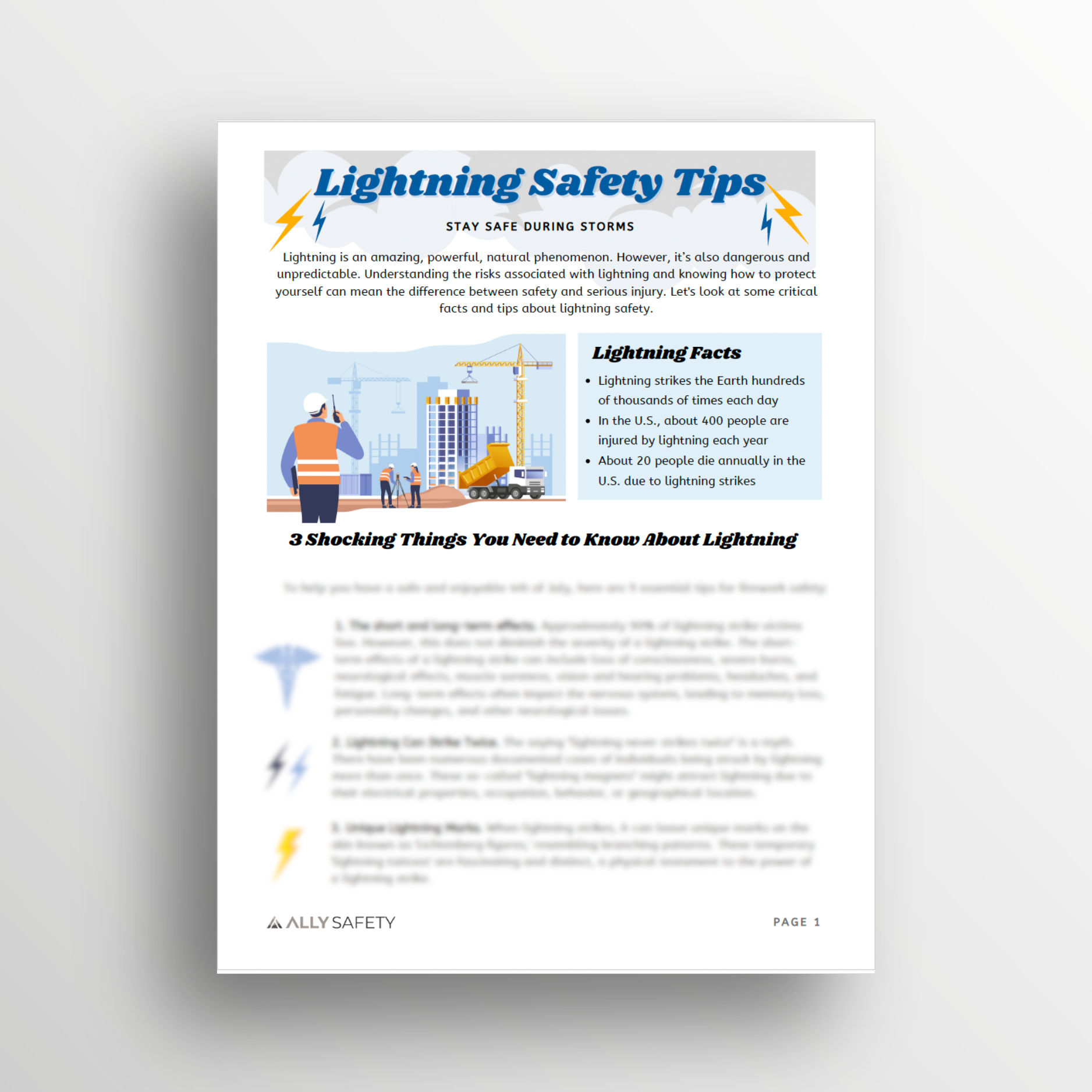 Lightning Safety Toolbox Talk