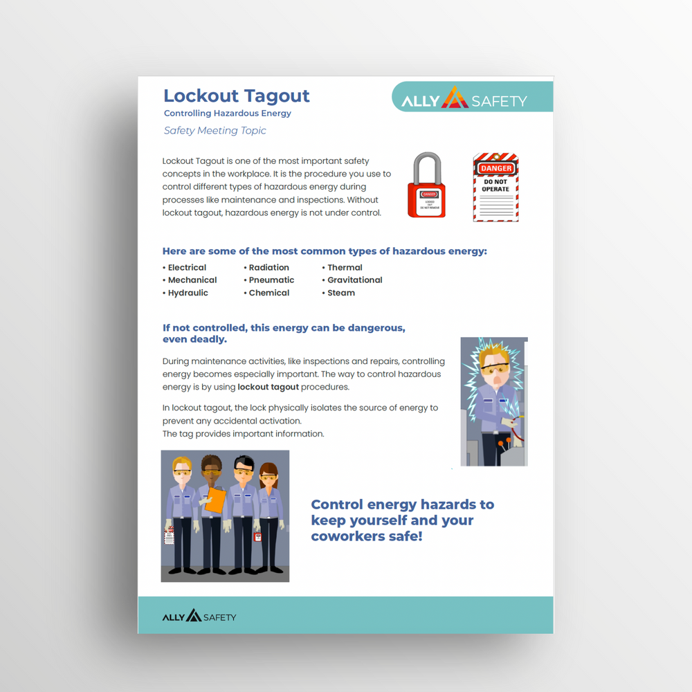 Lockout Tagout Toolbox Talk Guide