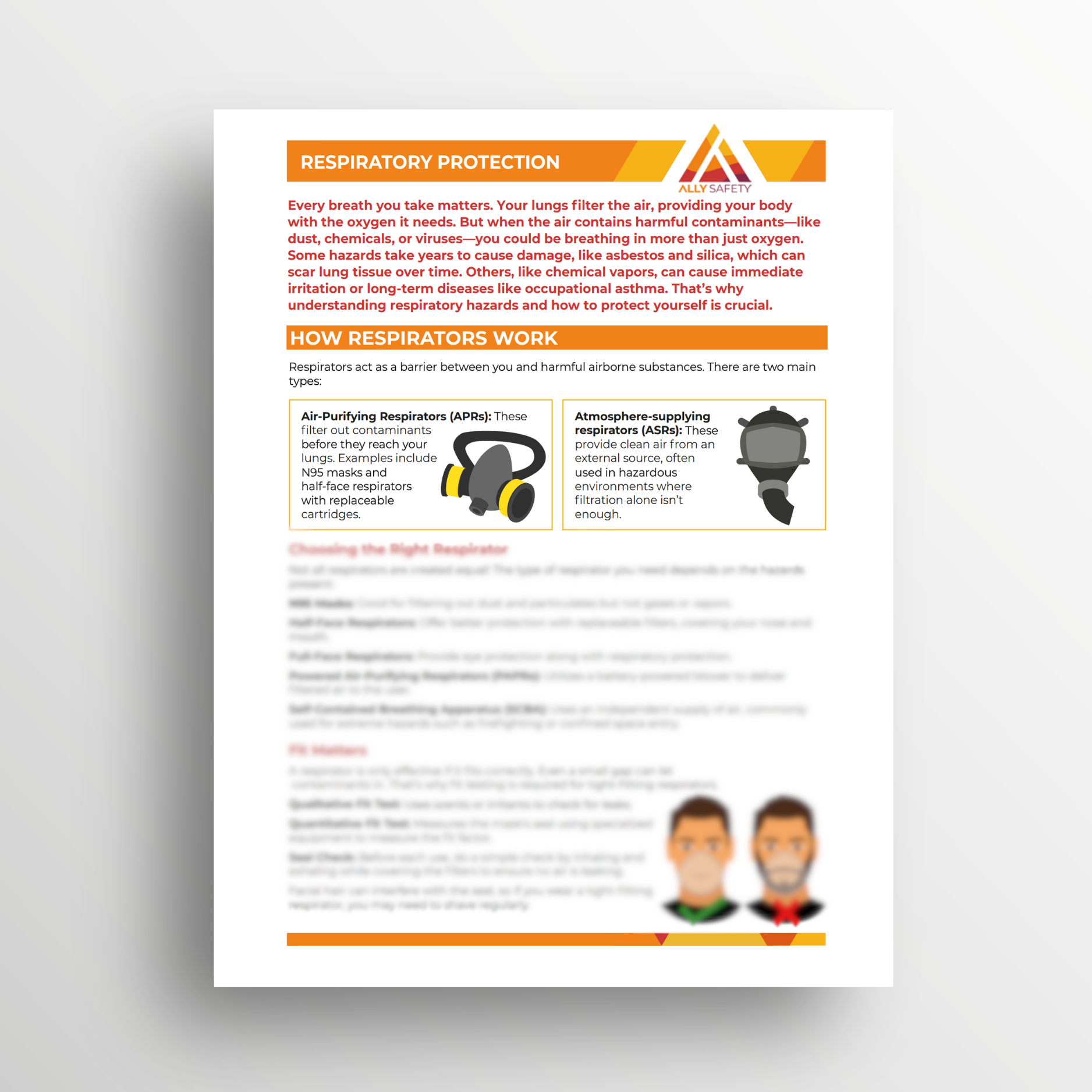 Respirtory Protection Toolbox Talk