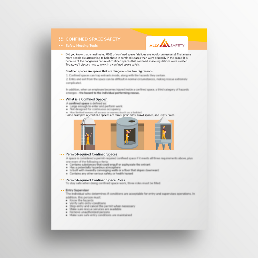 Confined Space Toolbox Talk Uk – GRTOQI