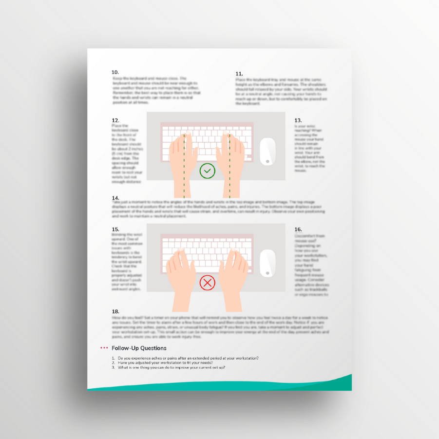Office Ergonomics Toolbox Talk Ally Safety